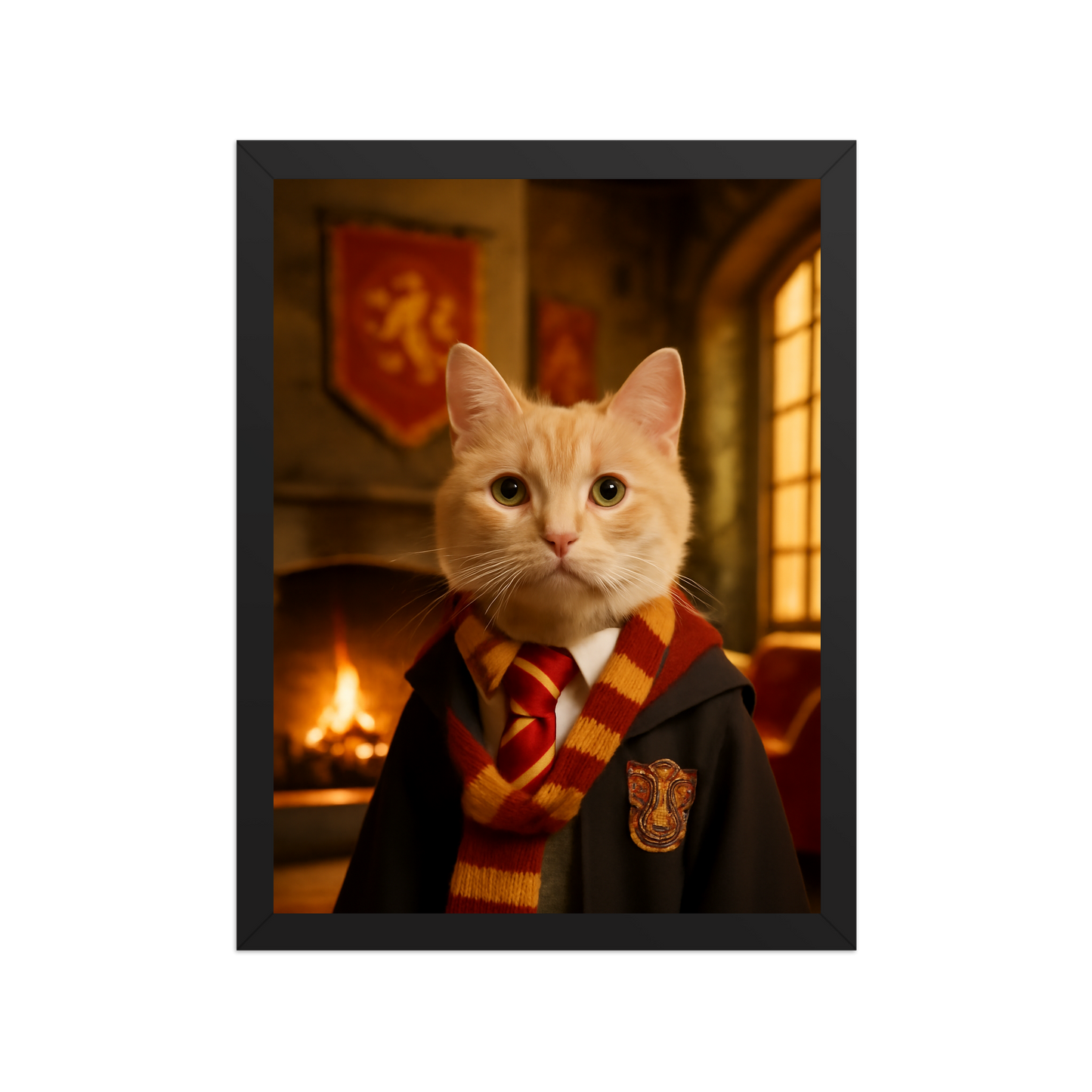 Custom Pet Portrait - Gryffindor