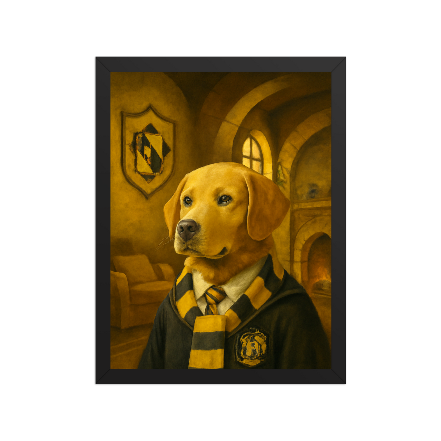 Custom Pet Portrait - Hufflepuff