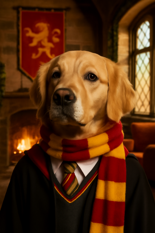 Custom Pet Portrait - Gryffindor