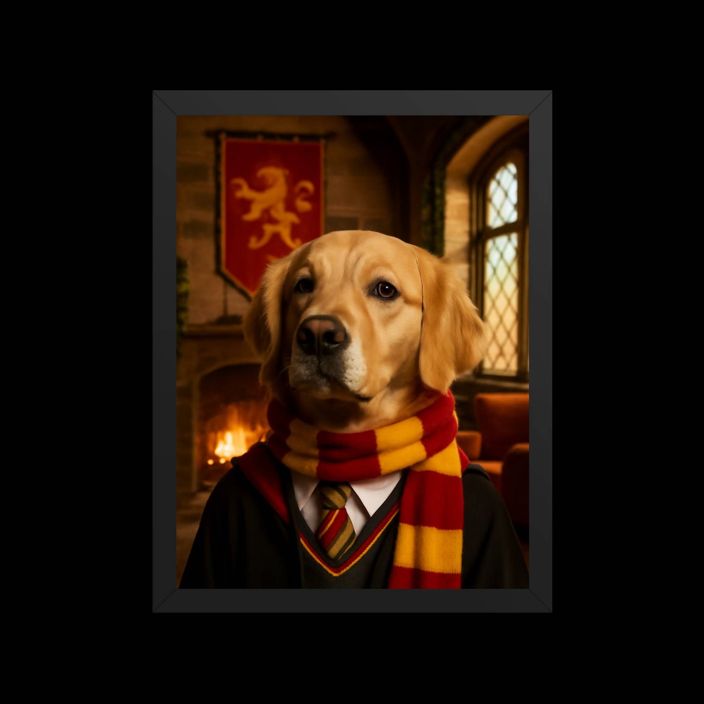 Custom Pet Portrait - Gryffindor