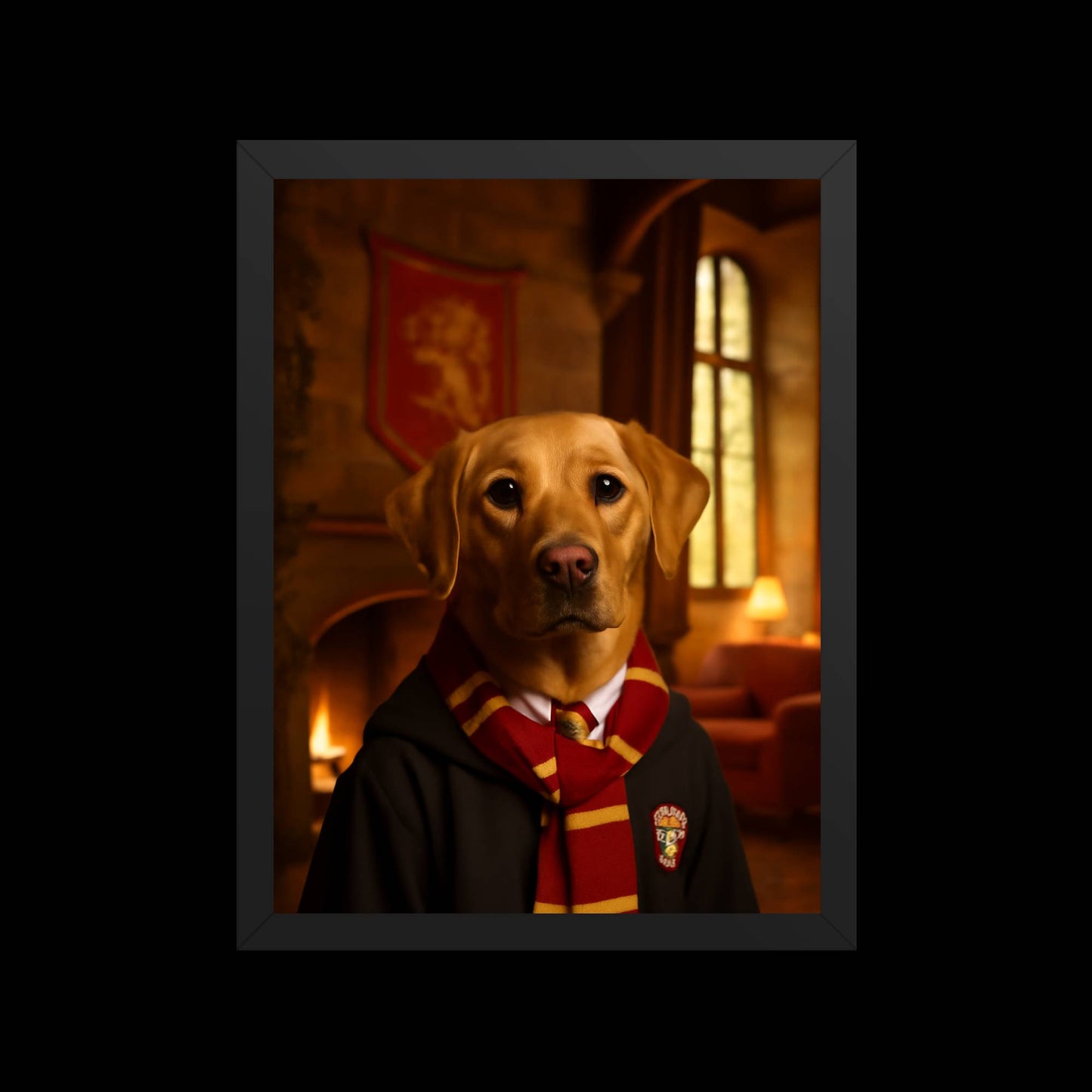 Custom Pet Portrait - Gryffindor