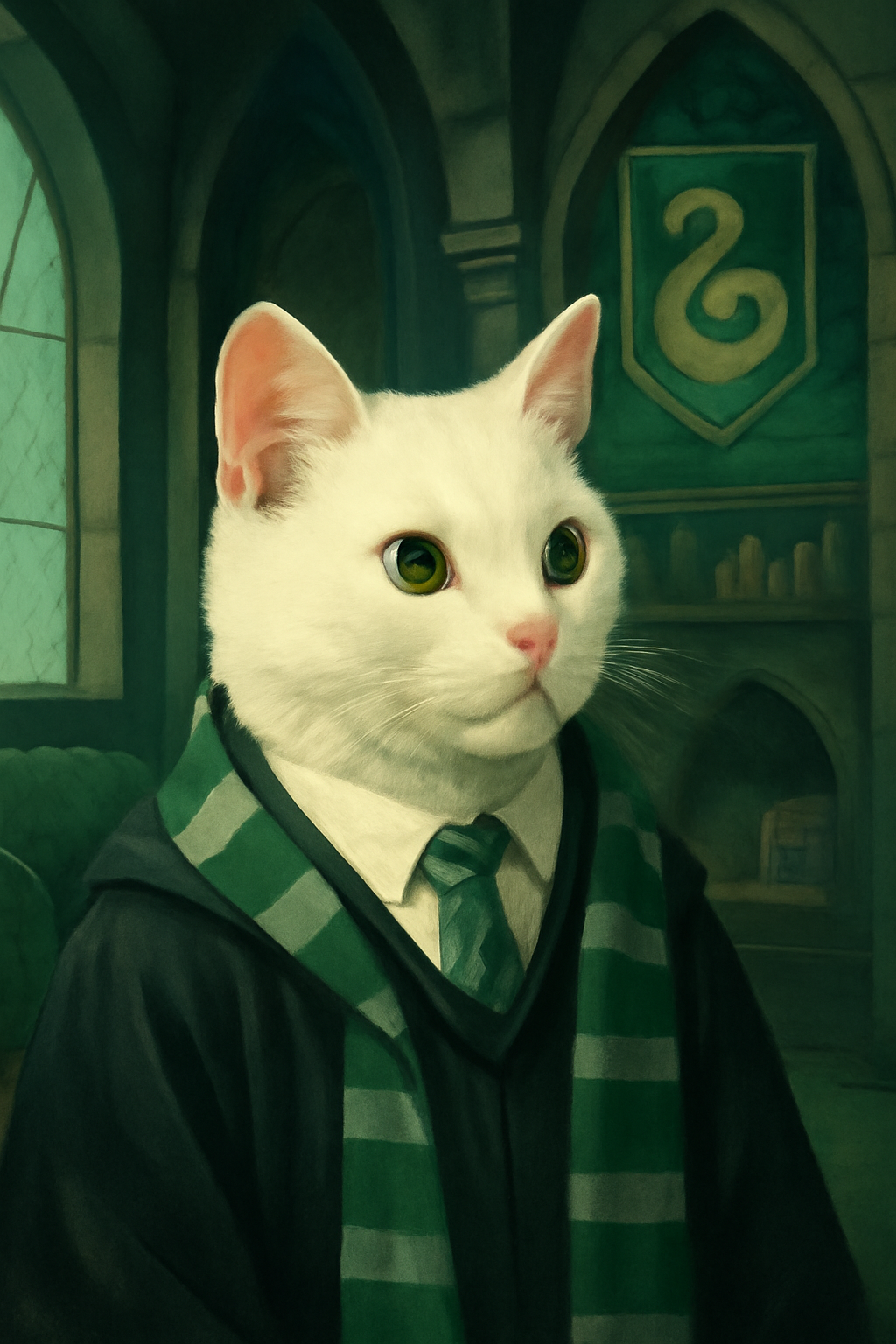 Digital Pet Portrait - Slytherin