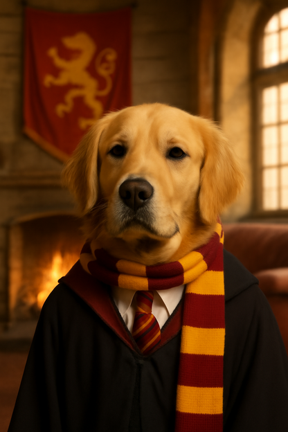 Custom Pet Portrait - Gryffindor