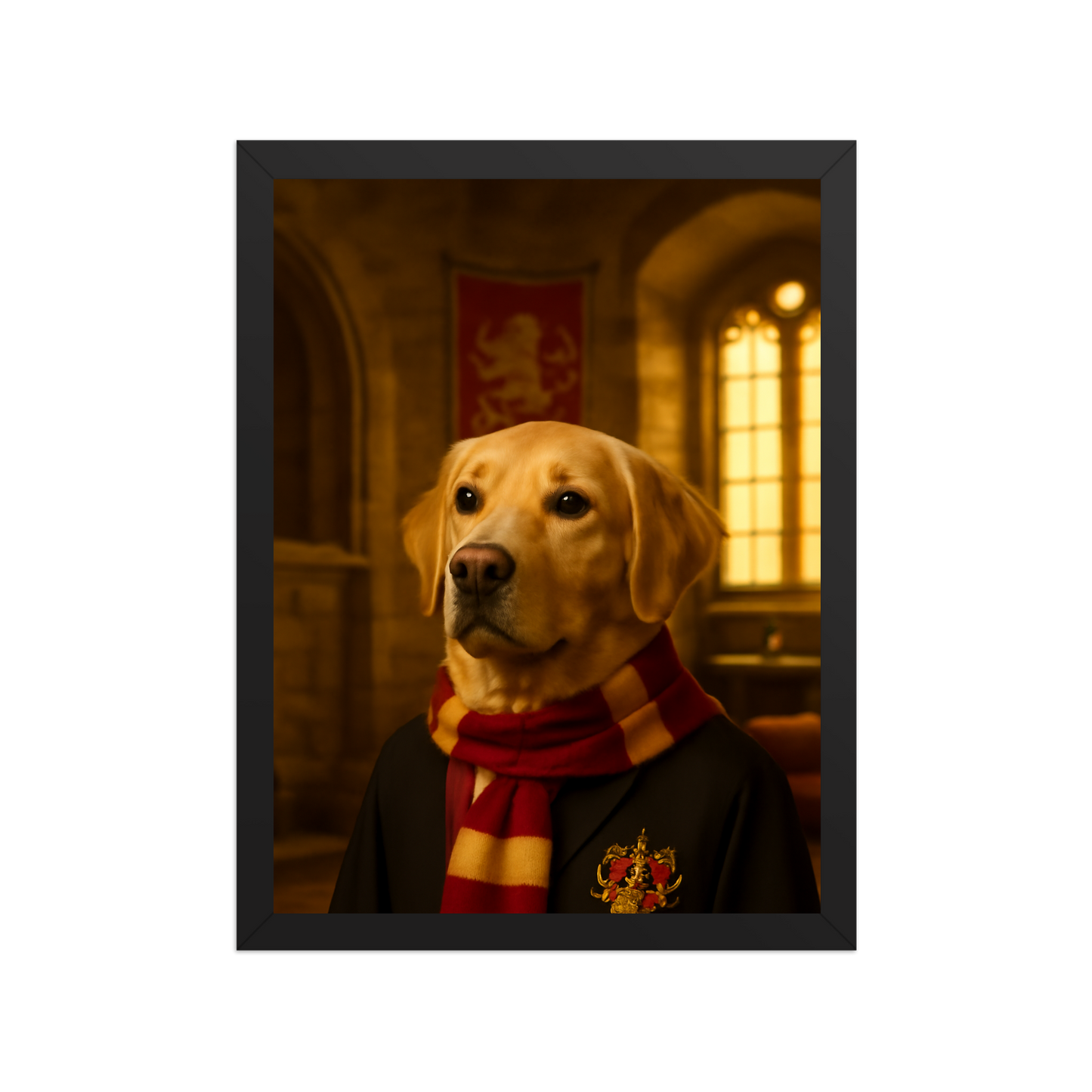 Custom Pet Portrait - Gryffindor