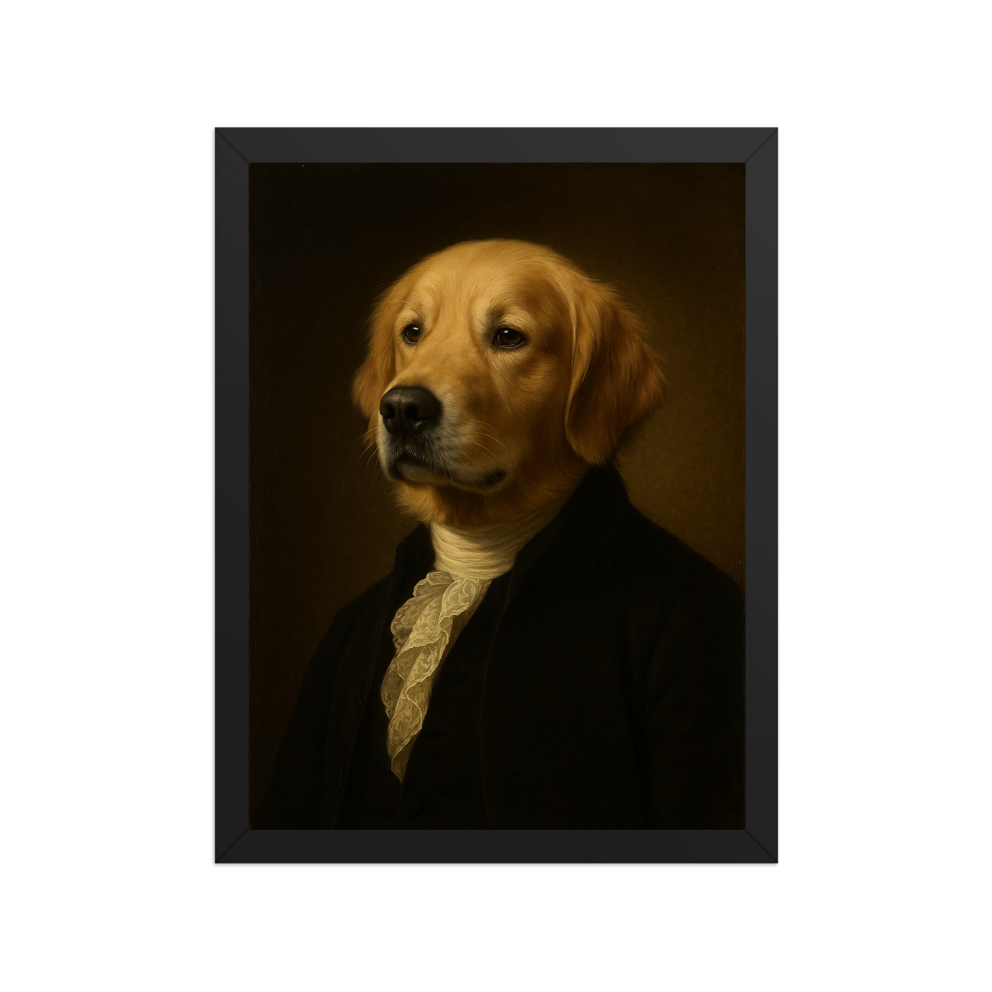 👑THE General — Custom Pet Portrait in Revolutionary Military Style, Premium Matte Framed Poster | Instant Design Preview, Ships in 48h