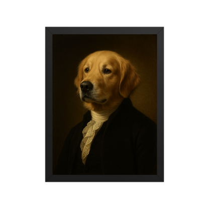 👑THE General — Custom Pet Portrait in Revolutionary Military Style, Premium Matte Framed Poster | Instant Design Preview, Ships in 48h