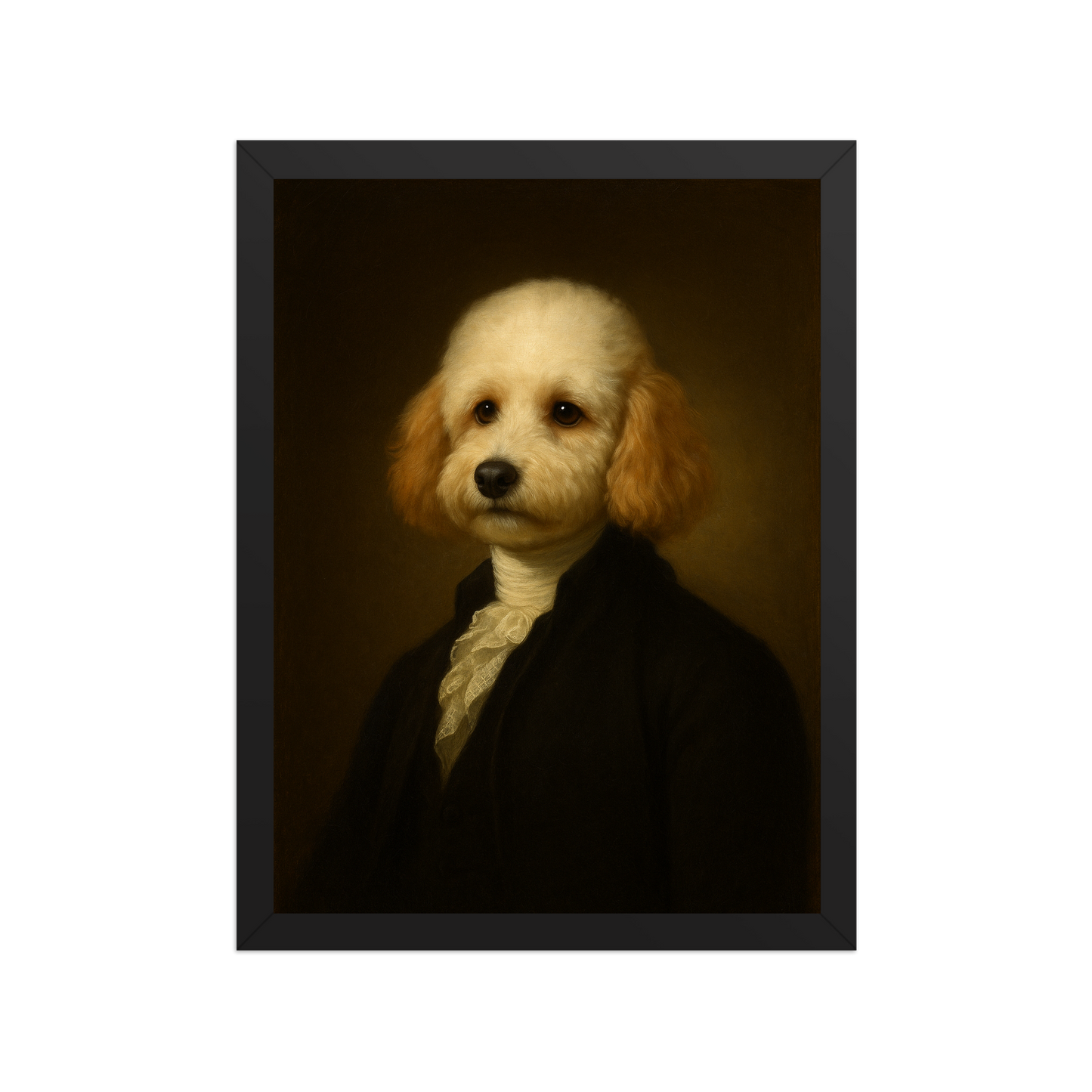 👑THE General — Custom Pet Portrait in Revolutionary Military Style, Premium Matte Framed Poster | Instant Design Preview, Ships in 48h