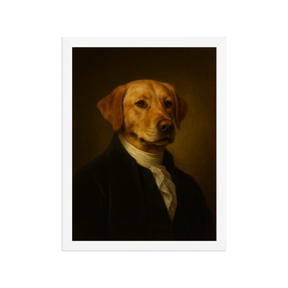 👑THE General — Custom Pet Portrait in Revolutionary Military Style, Premium Matte Framed Poster | Instant Design Preview, Ships in 48h