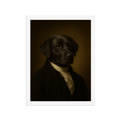 👑THE General — Custom Pet Portrait in Revolutionary Military Style, Premium Matte Framed Poster | Instant Design Preview, Ships in 48h