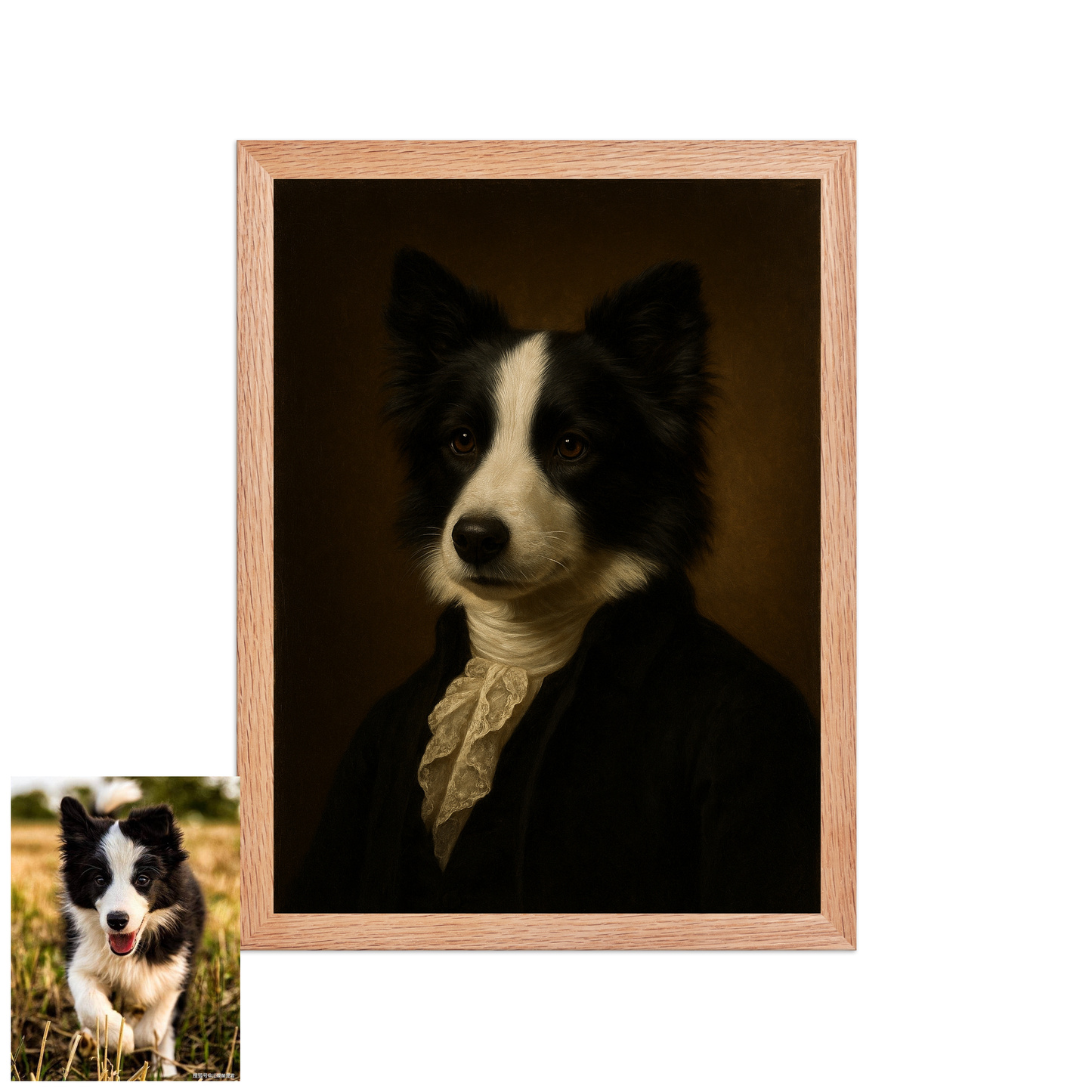 👑THE General — Custom Pet Portrait in Revolutionary Military Style, Premium Matte Framed Poster | Instant Design Preview, Ships in 48h